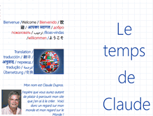 Tablet Screenshot of claude.dupras.com